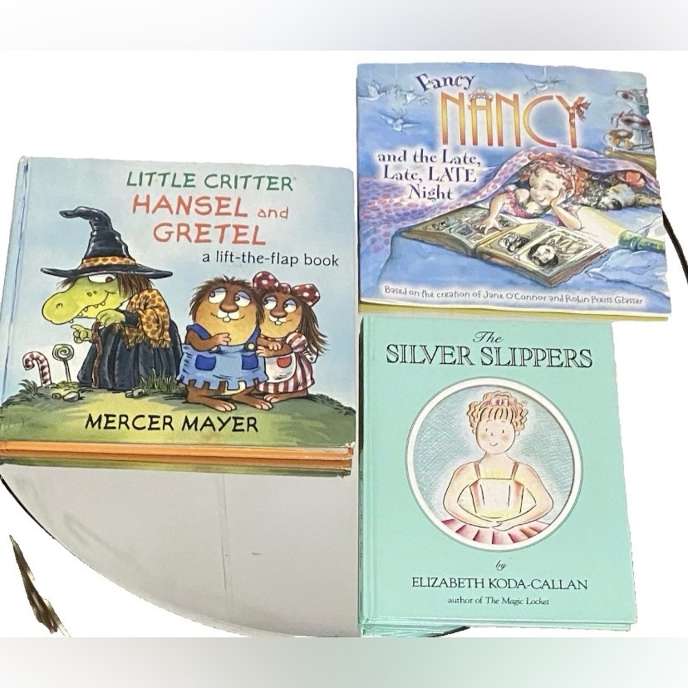 The Silver Slippers, Fancy Nancy,Hansel & Gretel Children Reading Books Bundle